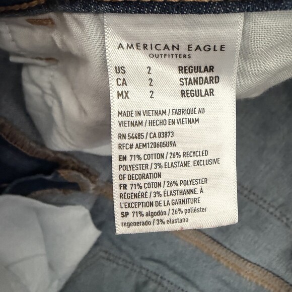 American Eagle Jeans Skinny Next Level Stretch Blue Women's Size 2 EUC - Picture 5 of 13